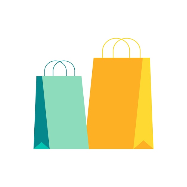 Ilustración de la bolsa de compras