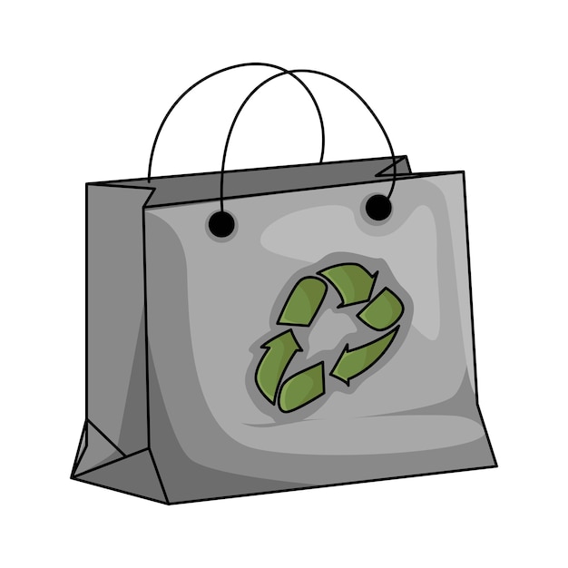 Ilustración de bolsa de papel