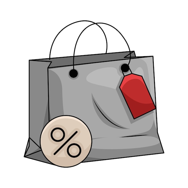 Ilustración de bolsa de papel