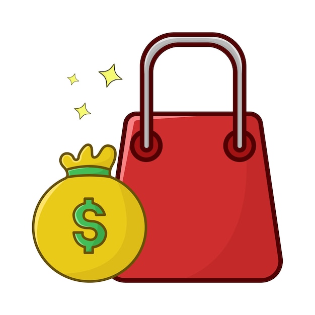Ilustración de la bolsa de la tienda