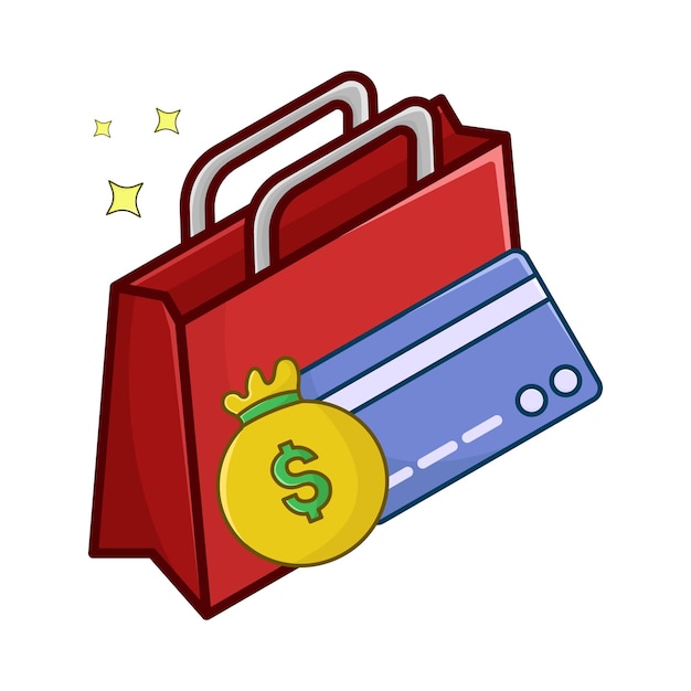 Ilustración de la bolsa de la tienda