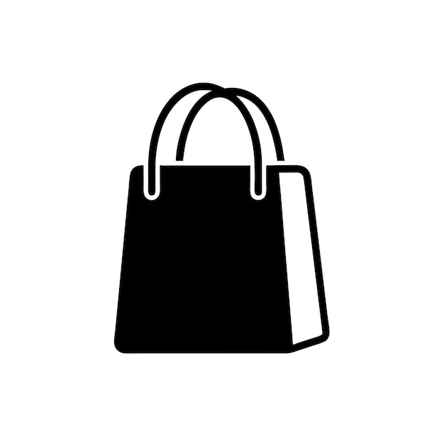 Ilustración de bolso vectorial en estilo de dibujo de línea continua