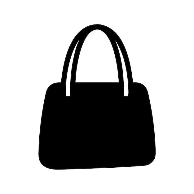 Ilustración de bolso vectorial en estilo de dibujo de línea continua