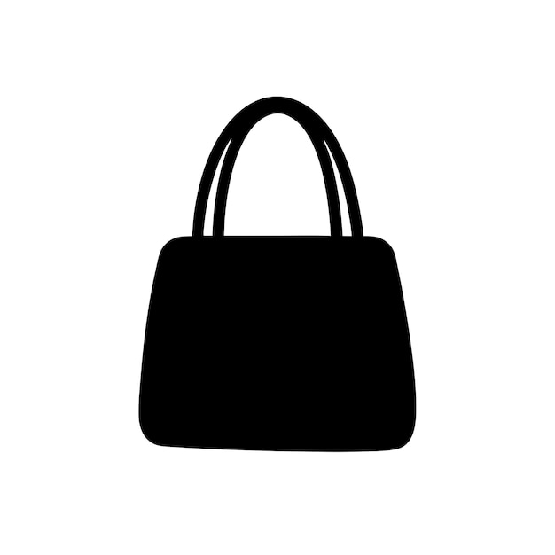 Ilustración de bolso vectorial en estilo de dibujo de línea continua