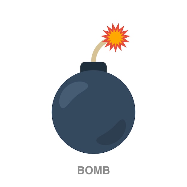 Ilustración de bomba sobre fondo transparente
