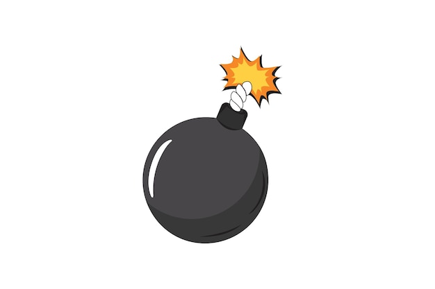 Ilustración de bomba vector premium