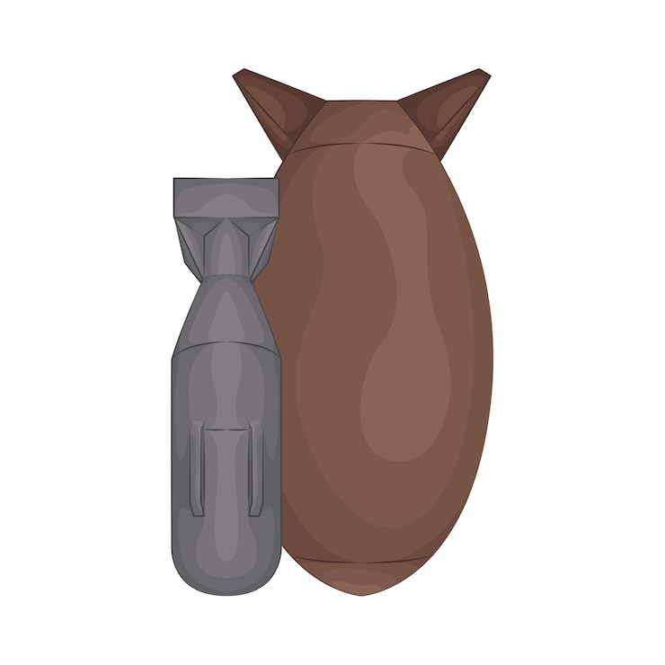 Vector ilustración de la bomba