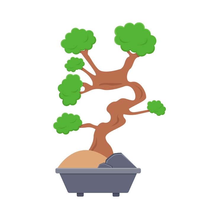 Vector ilustración de bonsái
