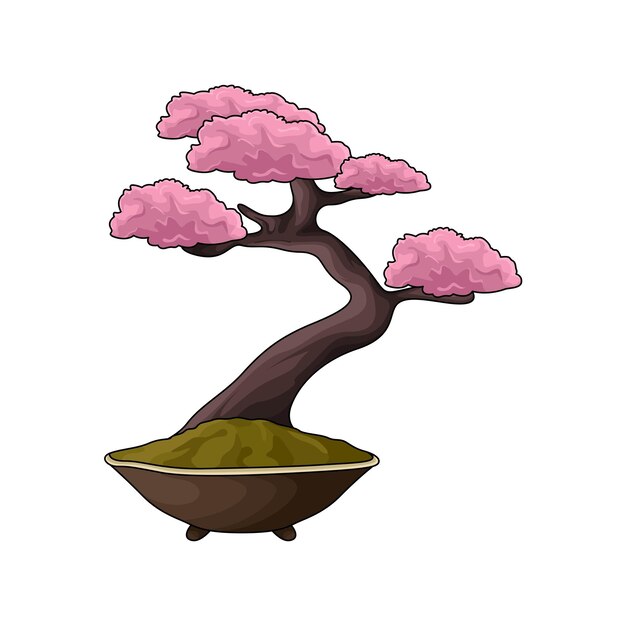 Vector ilustración de bonsái