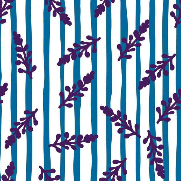 Ilustración botánica elegante en un diseño sin costuras adecuado para fondos decorativos y textiles de moda que muestran hojas armoniosas