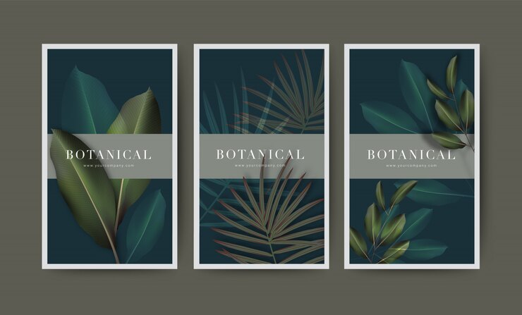Ilustración botánica con hoja real