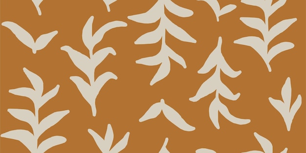 Ilustración botánica de patrones sin fisuras gráfico floral Fondo floral Vector