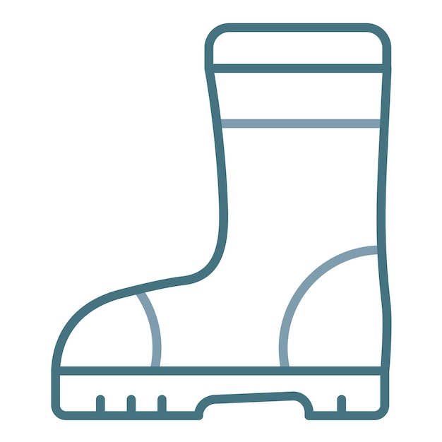 Ilustración de las botas de goma Duotone