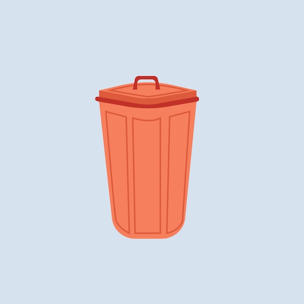 Ilustración del bote de basura