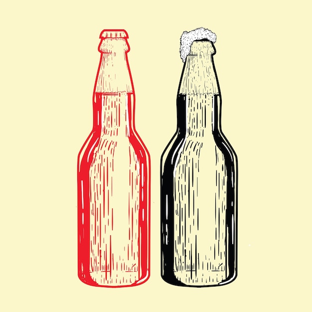 Vector ilustración de botella
