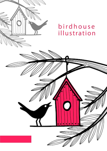 Vector ilustración de bridhouse