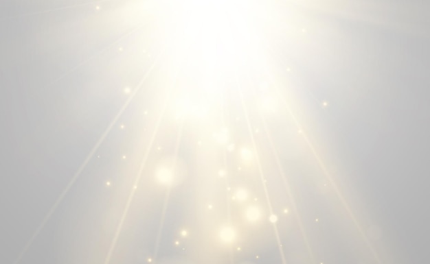 Ilustración brillante y hermosa de starVector de un efecto de luz sobre un fondo transparente