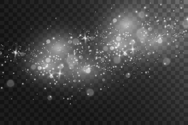 Ilustración brillante y hermosa de starVector de un efecto de luz sobre un fondo transparente