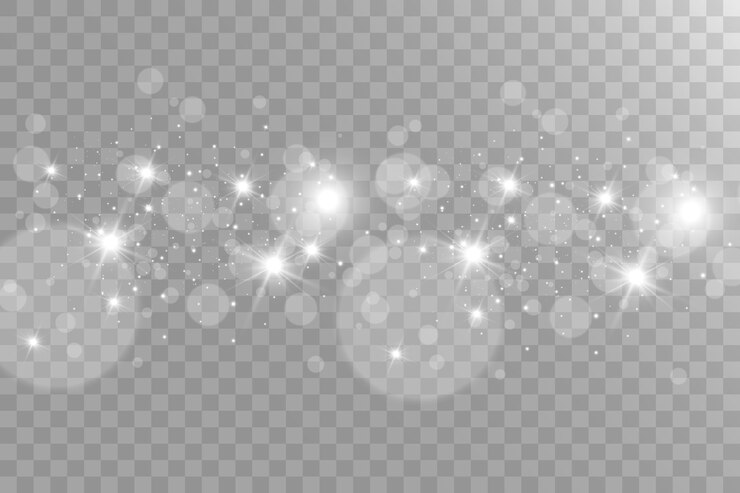 Vector ilustración brillante y hermosa de starvector de un efecto de luz sobre un fondo transparente