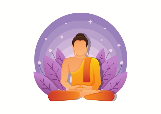 Vector ilustración de buda