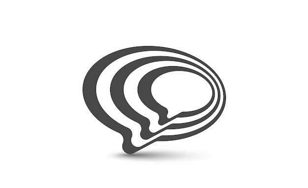 Ilustración de burbujas de discurso Elemento de diseño vectorial.