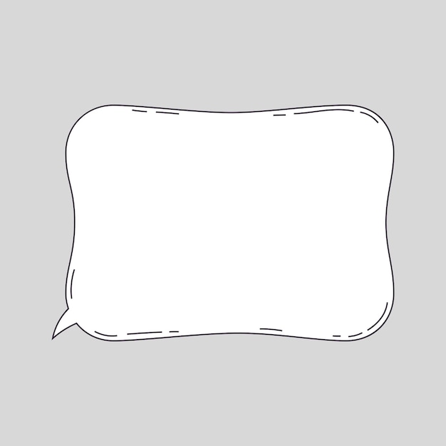 Ilustración de burbujas de habla cómica en gris