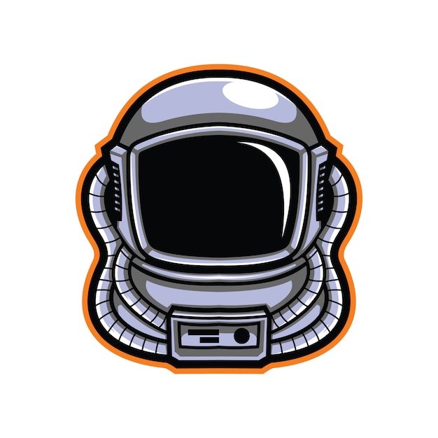 Vector ilustración de cabeza de astronauta