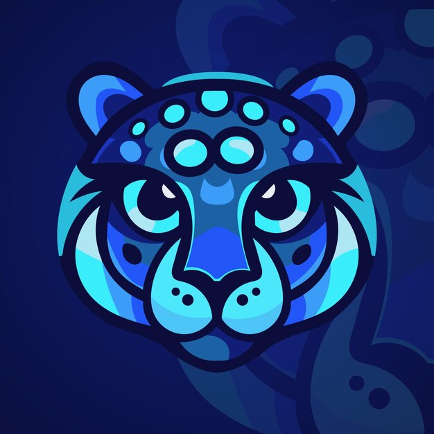 Ilustración de cabeza de tigre