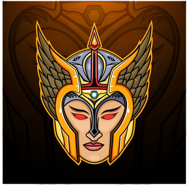 Ilustración de la cabeza de Valkyrie