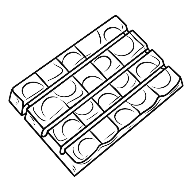 Vector ilustración de una caja de pintura aislada sobre un fondo blanco