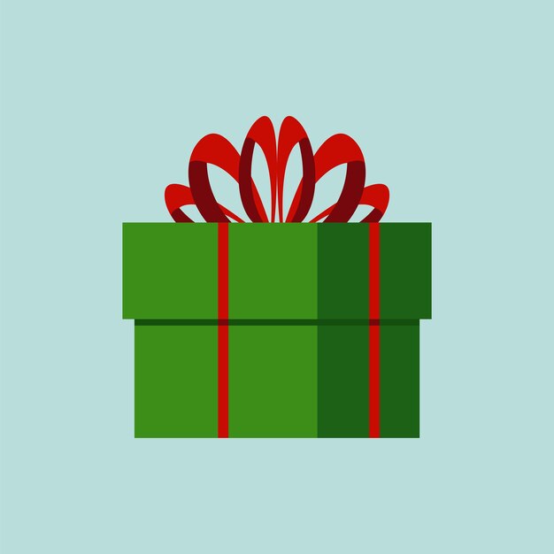 Ilustración de la caja de regalos de Navidad