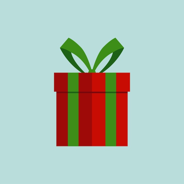 Ilustración de la caja de regalos de Navidad
