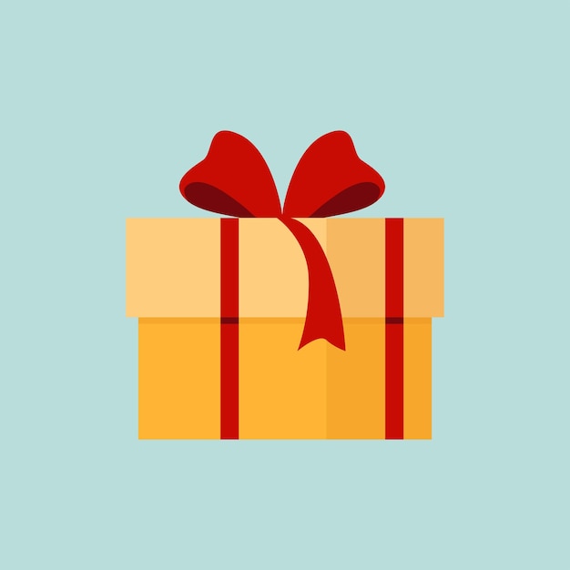 Ilustración de la caja de regalos de Navidad