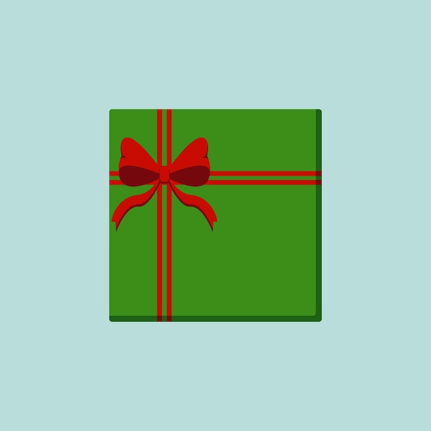 Ilustración de la caja de regalos de Navidad