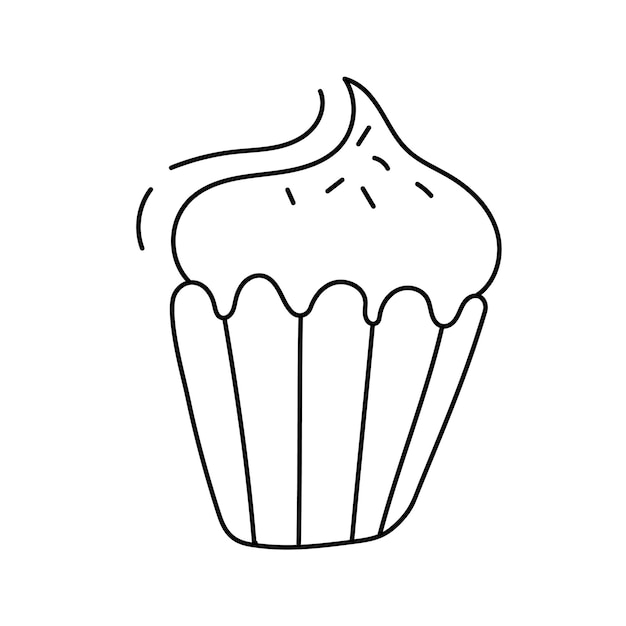 Ilustración de CakeVector en estilo doodle