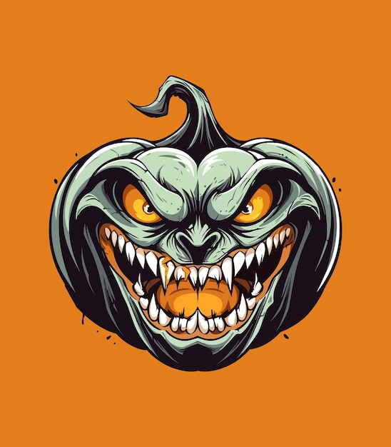 Vector ilustración de calabaza diseño encantador y caprichoso que captura la esencia de la cosecha de otoño y halloween