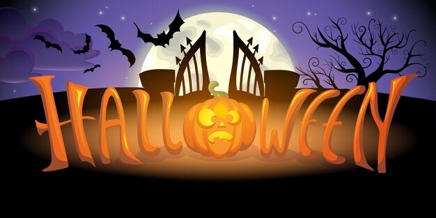 Ilustración de calabaza de Halloween