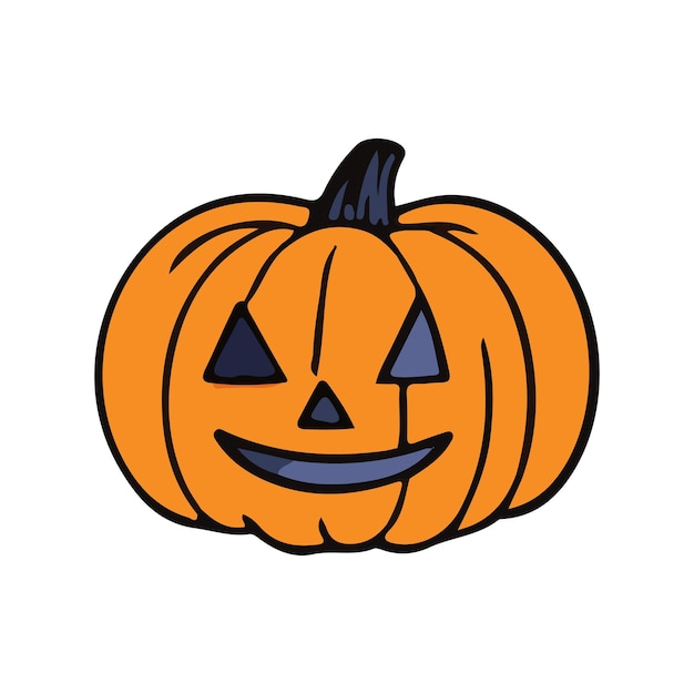 Ilustración de la calabaza de Halloween