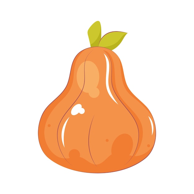Ilustración de la calabaza de otoño