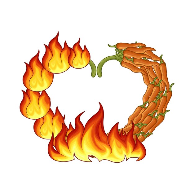 Vector ilustración de caliente