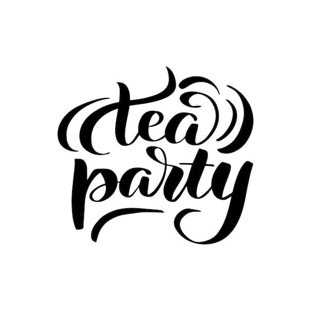 Ilustración de caligrafía vectorial aislada sobre fondo blanco
