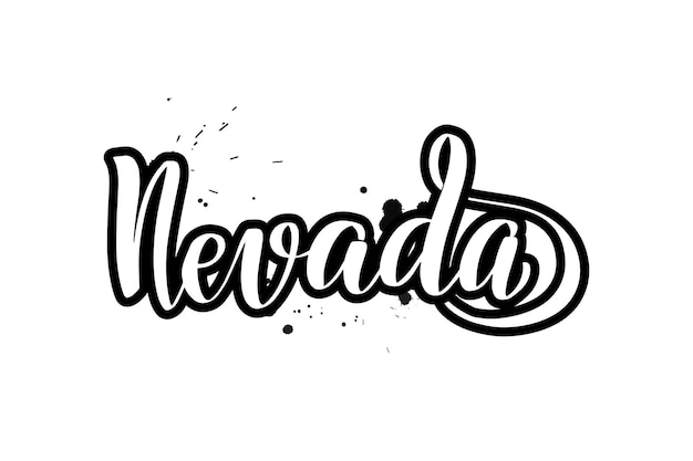 Ilustración de caligrafía vectorial aislada sobre fondo blanco