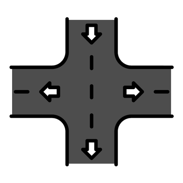 Ilustración de la calle plana