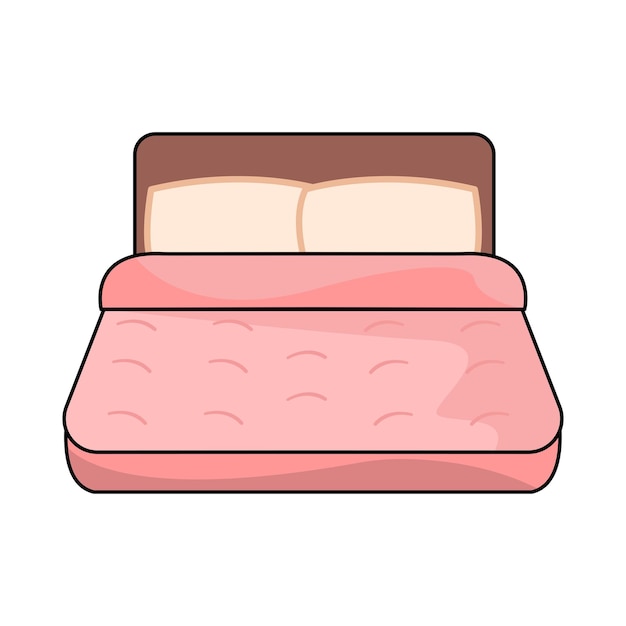 Vector ilustración de la cama