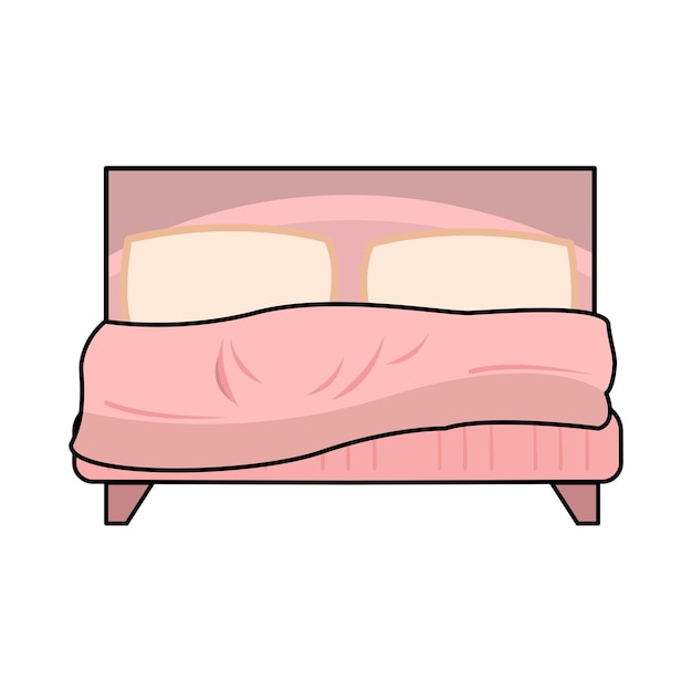 Ilustración de la cama