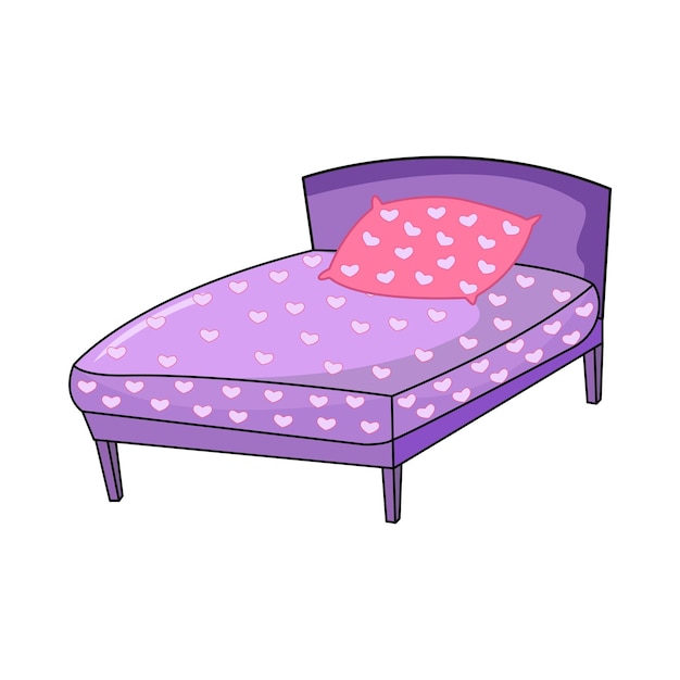 Ilustración de la cama