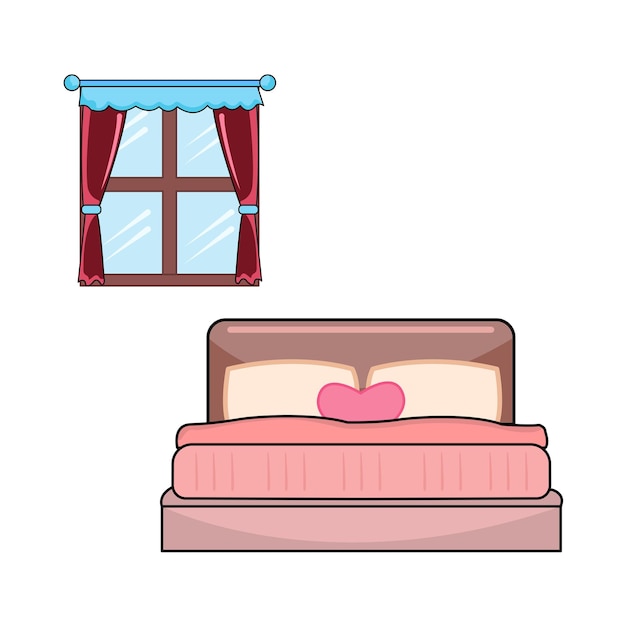 Ilustración de la cama