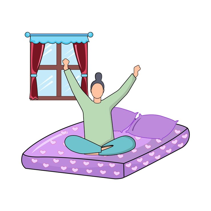 Vector ilustración de la cama