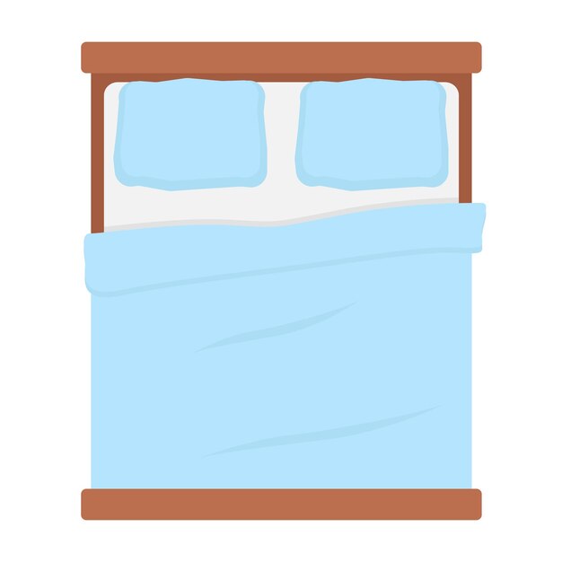 Vector ilustración de la cama