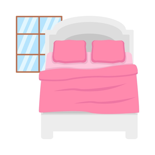 Vector ilustración de la cama